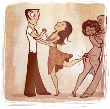 tango etiquette -Boleo graphic from tangodelalma.net/etiquette